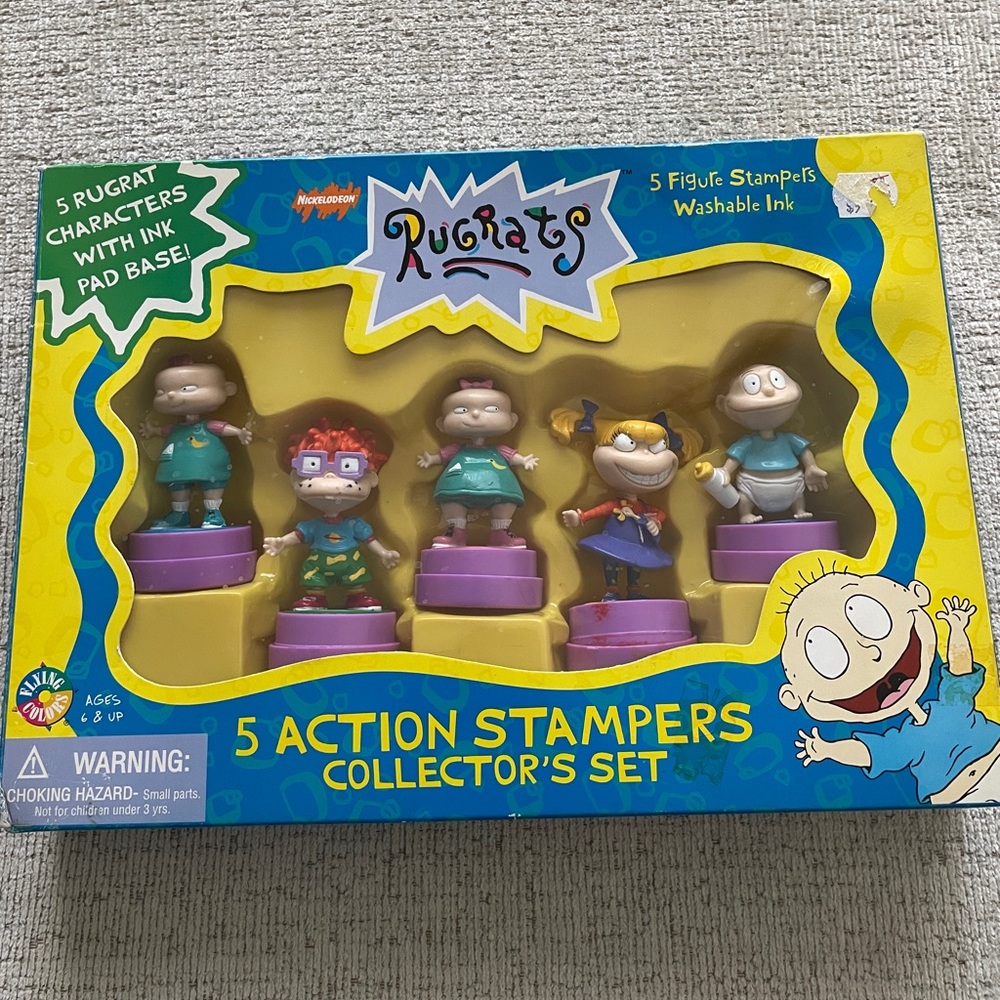 1997 Rugrats 5 Action Stamper Collection